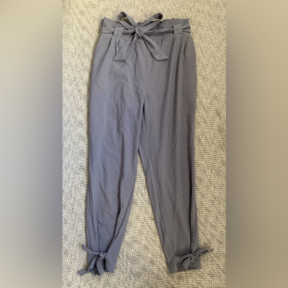 NWT Grace Karin 2XL Gray Paper Bag Pants - Picture 4 of 9